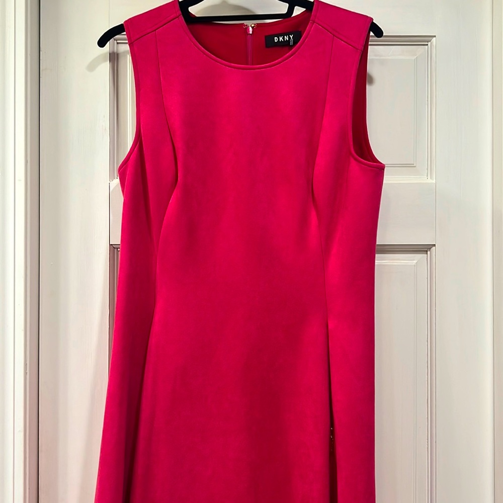 DKNY faux suede dress Pink - Picture 2 of 8